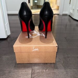 Christian Louboutin Black and Red Stiletto Heels